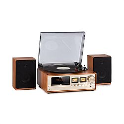 Auna Oxford, retro stereo systém,DAB + / FM, BT , Vinyl CD AUC -In, barva šampáň