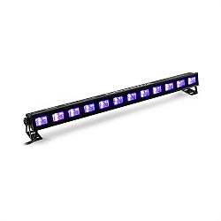 Beamz BUVW123, LED světelná rampa, 30 W, 8 x 3 W UV/WW 2 v 1 LED diody, černá