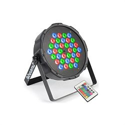 Beamz FlatPAR, 36 x 1W, PAR reflektor, RGB, LED, DMX, IR, dálkový ovladač