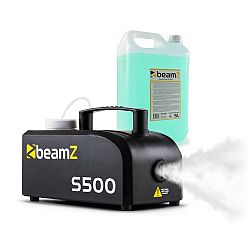 Beamz S500 New Edition, výrobník mlhy, včetně mlžné kapaliny, 500 W, 50 m³/min