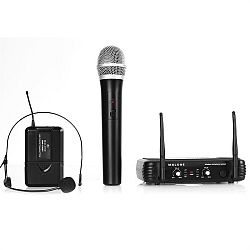 Bezdrátový mikrofonní set Malone UHF-250 Duo, 2 kanály