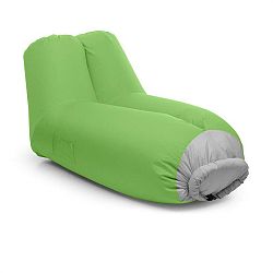 Blumfeldt Airlounge, nafukovací sedačka, 90 x 80 x 150 cm, batoh, pratelná, polyester, zelená