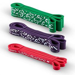 Capital Sports Resistor Set, rezistenční elastický pás, podpora při shybech, 3 kusy, stupeň zátěže 2, 5 a 7