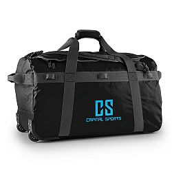 Capital Sports Travel L, cestovní taška, batoh, 90 l, vozík, nepromokavý, černý