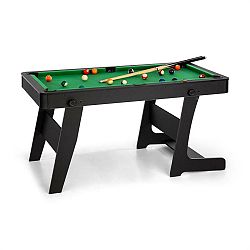 OneConcept Trickshot, kulečníkový hrací stůl, 140 x 64,5 cm, 16 koulí, 2 kulečníkové hole, MDF, černý