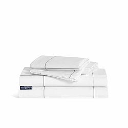 Sleepwise Soft Wonder-Edition, povlečení, bílá/šedé káro, 135 x 200 cm, 80 x 80 cm
