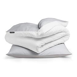 Sleepwise Soft Wonder-Edition, povlečení, světle šedá/bílá, 135 x 200 cm, 80 x 80 cm