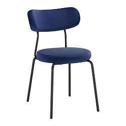 Sametová Židle Lea Modrá