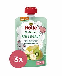 3x HOLLE Kiwi Koala Bio pyré hruška banán kiwi 100 g (8+)