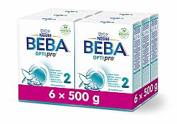 6x BEBA OPTIPRO® 2 Mléko pokračovací, 500 g