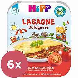 6x HiPP BIO Boloňské lasagne od 1 roku, 250 g