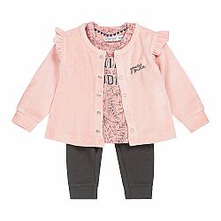 DIRKJE Set 3.d mikina + tričko + kalhoty růžová holka vel.74