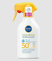 NIVEA Sun Dětský sprej na opalování pump Sensitive OF50+