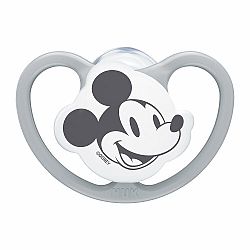 NUK Dudlík Space Disney Mickey v boxu, šedý 6-18m